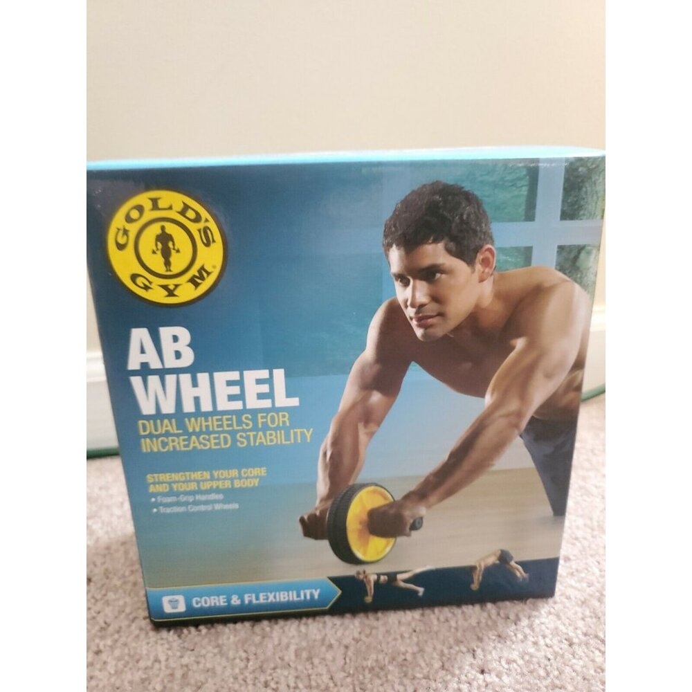 Gold's Gym Ab Wheel Core & Flexibility Abdominal Exercise